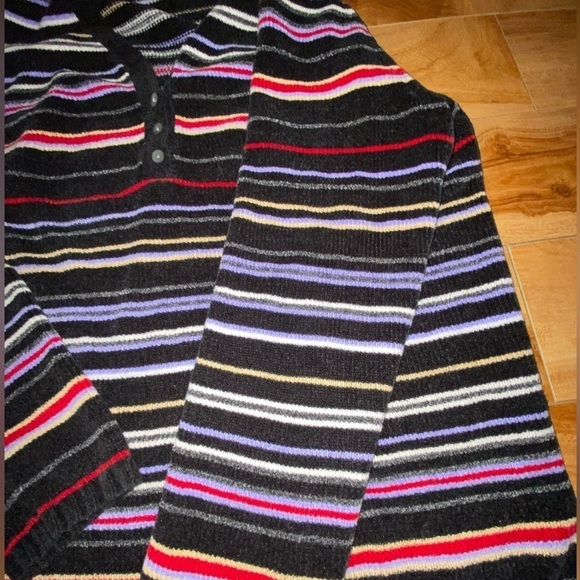Karen Scott Multicoloured Striped Knitted Women’s size Medium Sweater - Picture 2 of 6